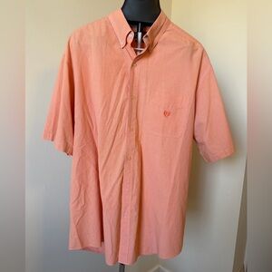 Chaps Men's Coral Button-Down Shirt 3XLT